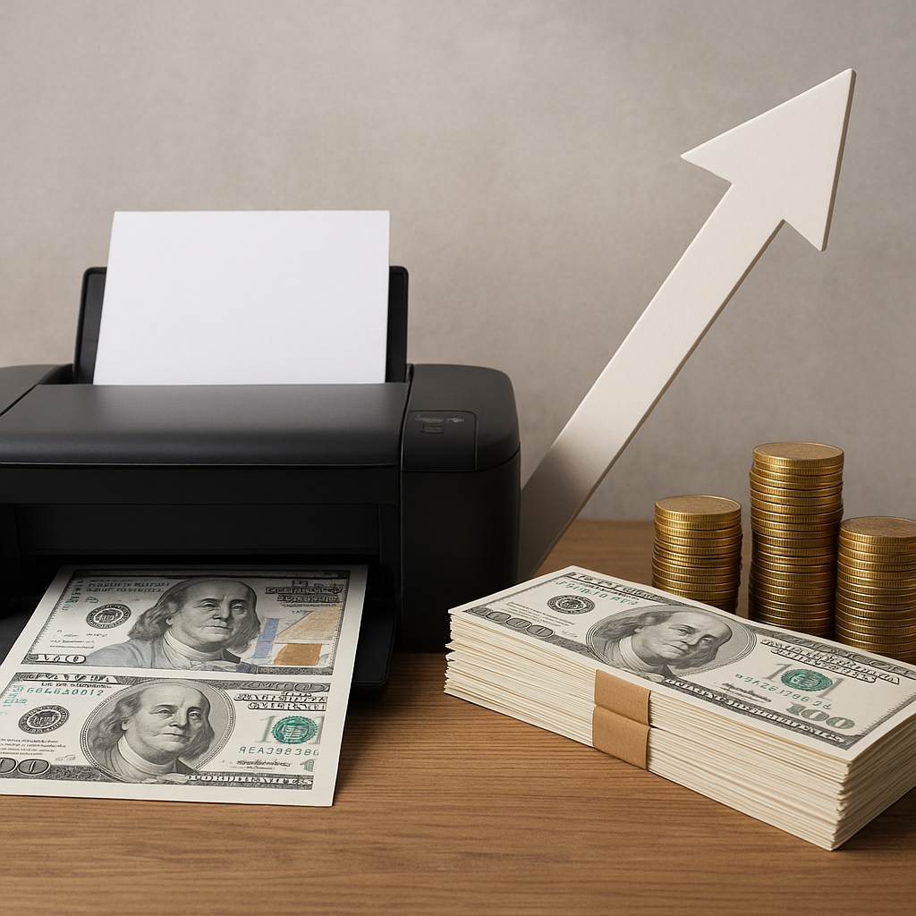 Czy drukowanie pieniędzy zawsze prowadzi do inflacji?